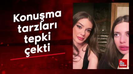 Defne Samyeli'nin kızları Derin ve Deren'in konuşma tarzları tepki çekti