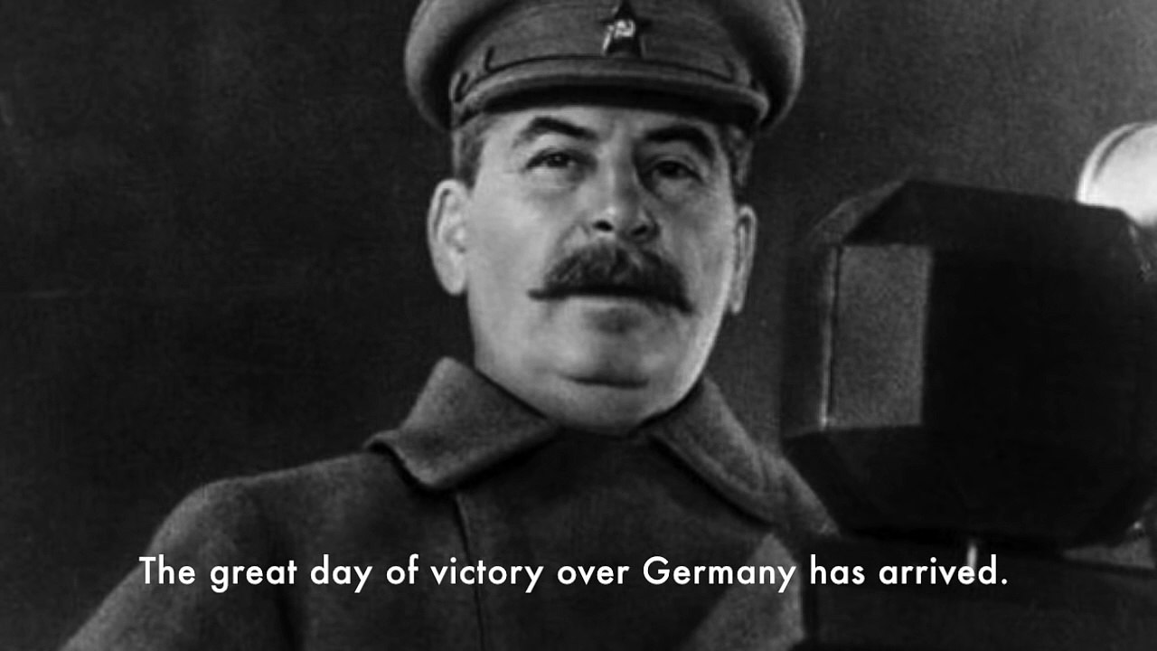 Stalin's victory broadcast to the Soviet people (9 May 1945) [Subtitled] // Soviet Nostalgia