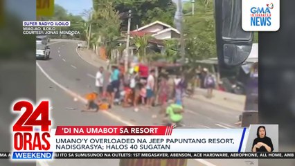 Umano'y overloaded na jeep papuntang resort, nadisgrasya; halos 40 sugatan | 24 Oras Weekend