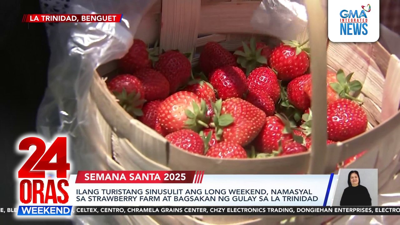 Ilang turistang sinusulit ang long weekend, namasyal sa strawberry farm at bagsakan ng gulay sa La Trinidad | 24 Oras Weekend