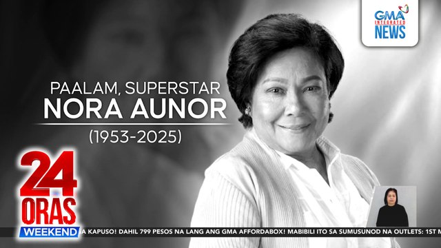 Public viewing sa burol ni Nora Aunor, dinagsa ng kanyang mga tagahanga | 24 Oras Weekend