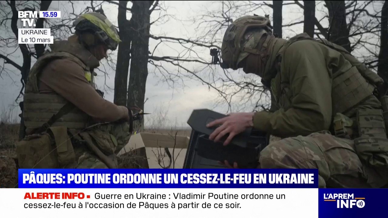 Vladimir Poutine ordonne un cessez-le-feu en Ukraine à l'occasion de Pâques à partir de 17H00