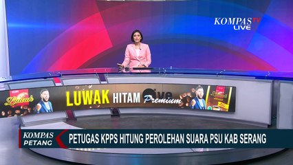 KPU Kabupaten Serang Gelar Pemungutan Suara Ulang, Petugas KPPS Hitung Perolehan 2 Paslon Cabup