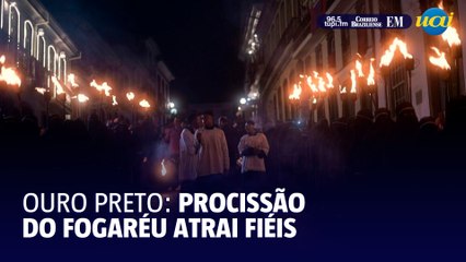 Fogaréu atrai multidão em Ouro Preto nesta Semana Santa