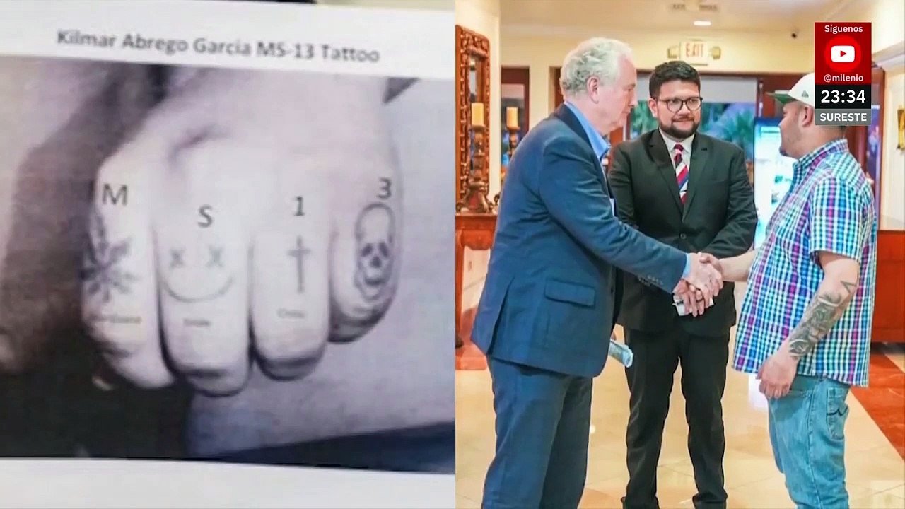 Donal Trump publica fotografía asegurando que Kilmar Abrego es miembro de la Mara Salvatrucha