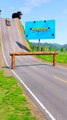 Cars & Big Truck vs Log Fence - BeamNG.Drive