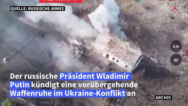 Putin kündigt Oster-Waffenruhe im Ukraine-Konflikt an