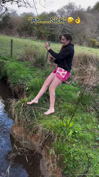 Took the dogs down the river for a swim..... Ellie decided to join them 😆