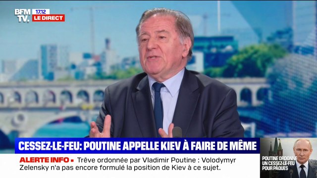 Cessez-le-feu ordonné par Poutine: pour l'Ukraine, cela va être difficile de le refuser , déclare Claude Blanchemaison, ancien ambassadeur de France en Russie