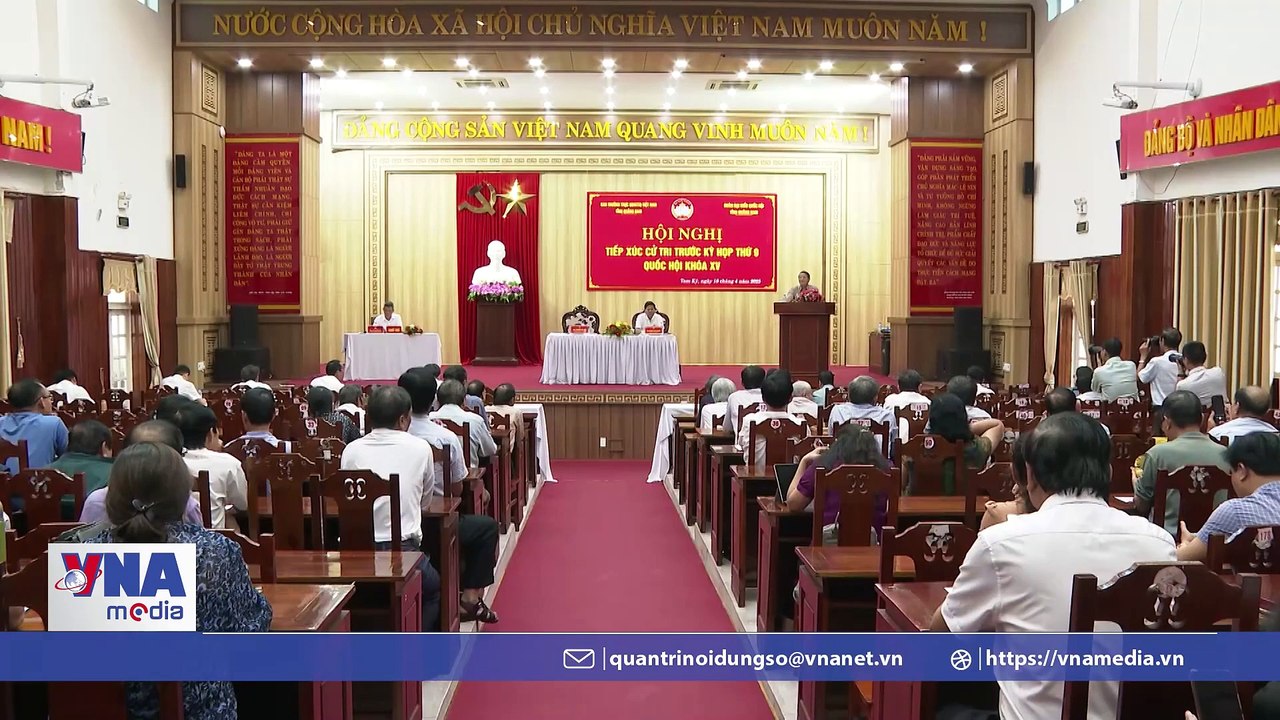 Phó Chủ tịch Quốc hội Nguyễn Đức Hải tiếp xúc cử tri tại Quảng Nam - VNA