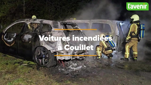 Véhicules incendiés à Couillet
