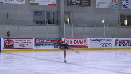 Pre-Novice Women Freeskate - Warm-up 5-7 - 2025 Sunsational Competition - RINK A