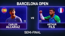 Alcaraz reaches Barcelona final in style
