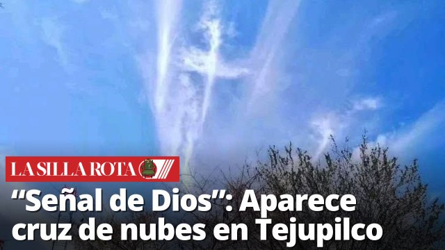 Cruz de nubes sorprende a fieles durante Viacrucis en Tejupilco, Edomex