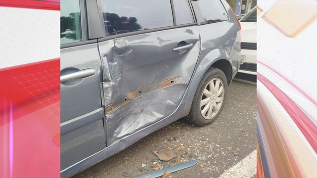 Motorista com CNH vencida sobe em meio-fio e bate em carro; veja vídeo
