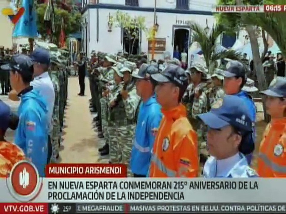 Neoespartanos conmemoran el 215° aniversario de la Declaración de la Independencia