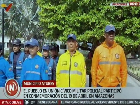 Pueblo amazonense en unión cívico-militar conmemoró el 215° aniversario de la Declaración de la Independencia