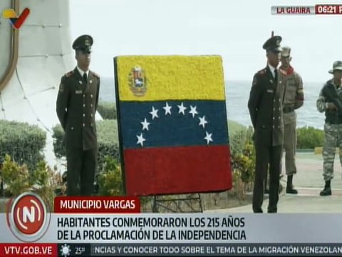 Pueblo de La Guaira honró sucesos del 19 de Abril de 1810 con acto conmemorativo