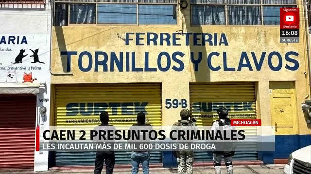 En cateo en Michoacán, detienen a dos presuntos narcomenudistas