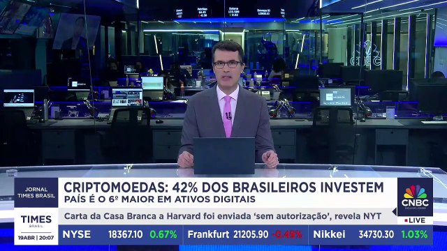 Criptomoedas detém 42% dos investidores brasileiros, revela estudo