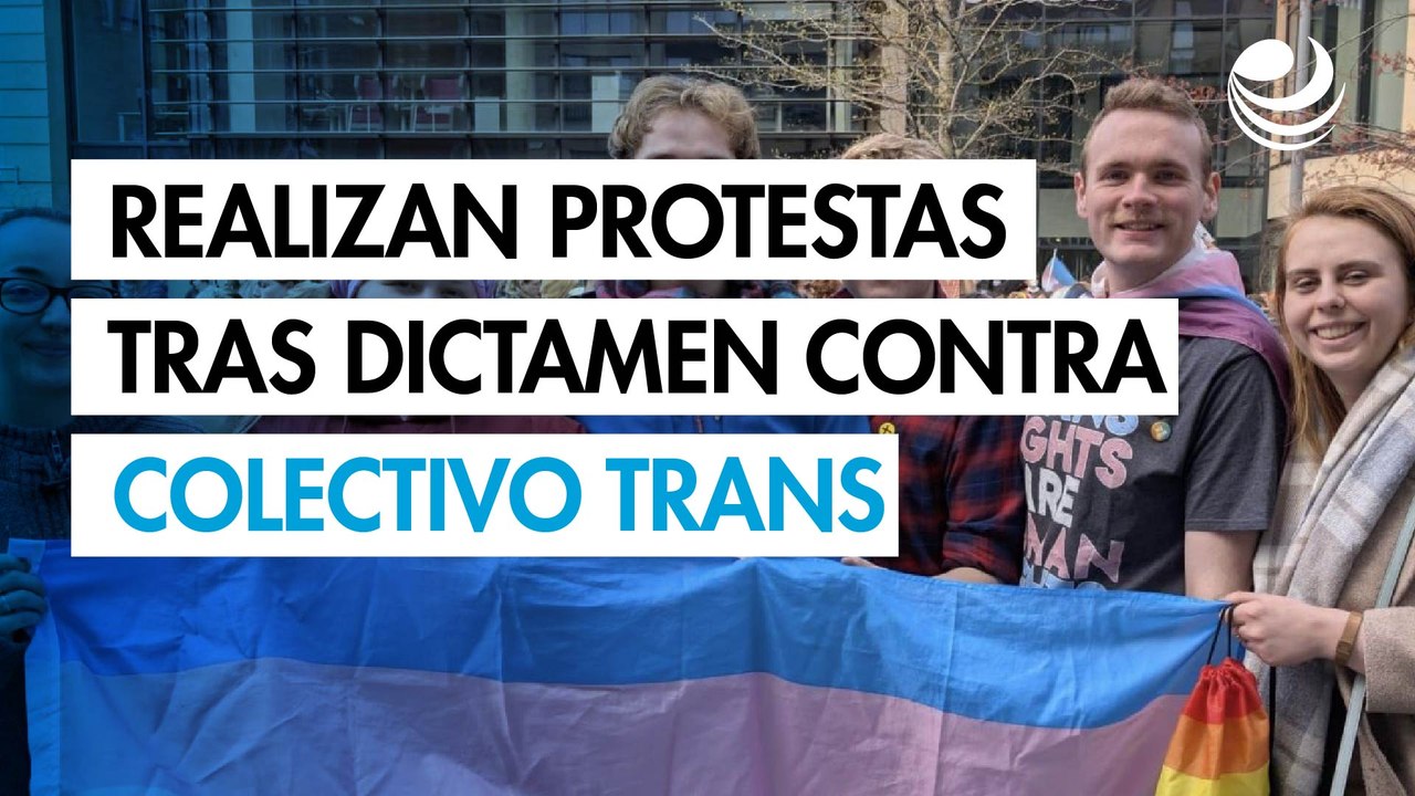 Miles de manifestantes protestan en Londres tras el dictamen contra el colectivo trans