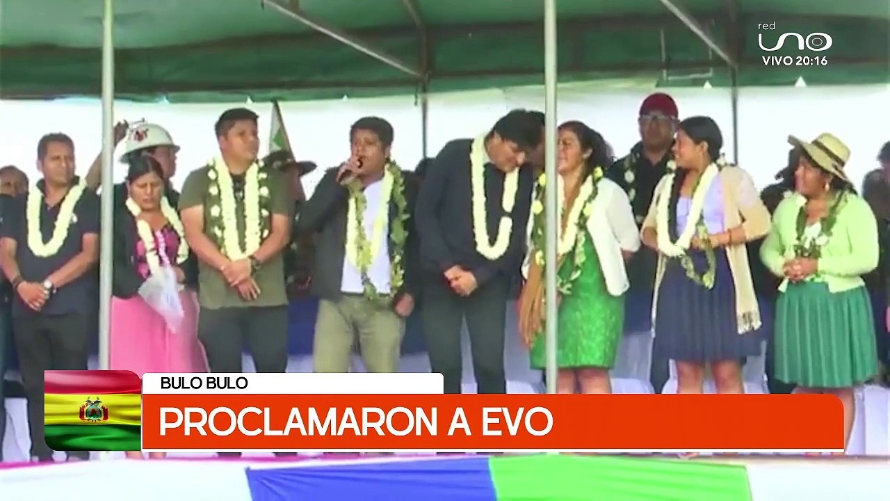 EVO ES PROCLAMADO EN BULO BULO EN AUSENCIA DE ANDRONICO