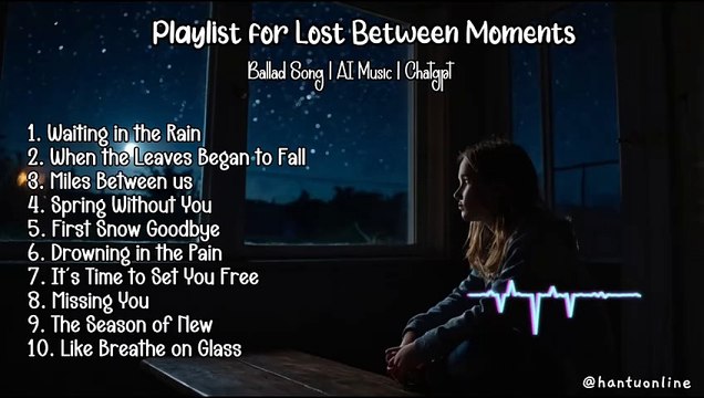 Playlist for Lost Between Moments | Ballad Song | AI Music | Chatgpt | English Song