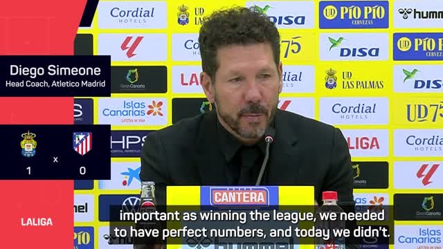 League 'definitely' over for Atletico Madrid - Simeone