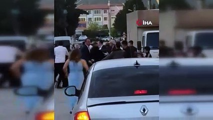 Kocaeli'de düğün öncesi kavga kameraya yansıdı!