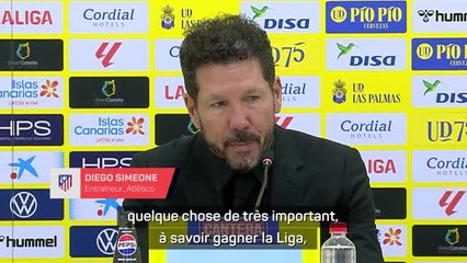 Atlético - Simeone : “Pour gagner la Liga, il faut des chiffres parfaits”