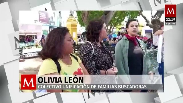 Familias buscadoras colocan fichas de búsqueda en Mérida por más de 200 desaparecidos