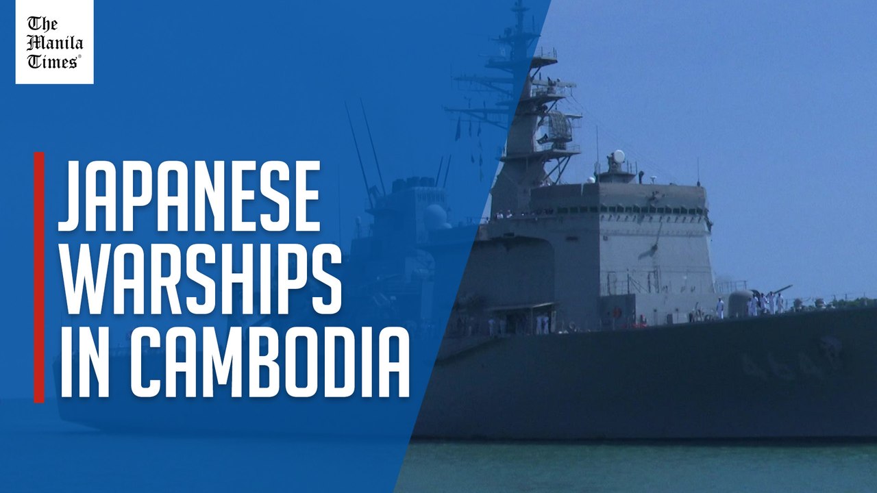 Japanese warships dock at Cambodia's Chinese-renovated naval base
