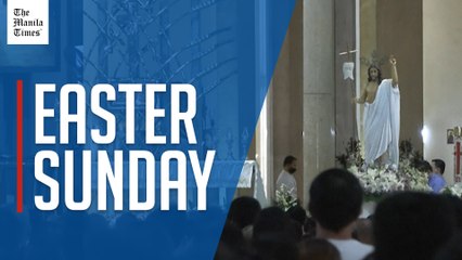 Filipinos attend Easter Mass in Manila