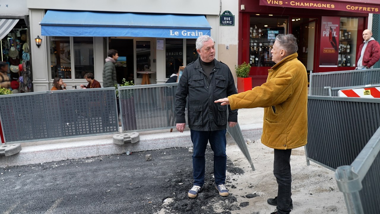 Montmartre : du goudron rue Lepic ?