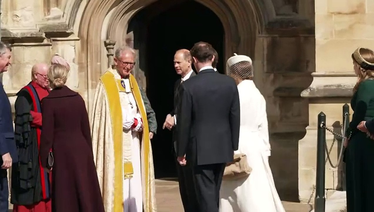 Royals attend Easter Sunday service at Windsor