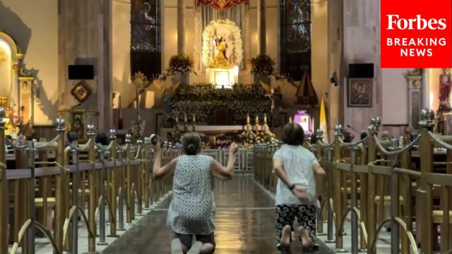 Catholics In The Philippines Pray After The Passing Of Pope Francis