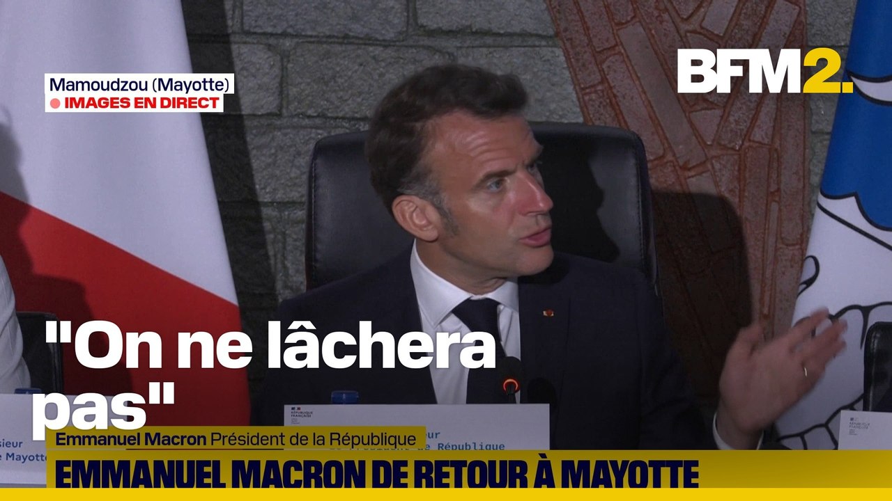 Emmanuel Macron de retour à Mayotte, quatre mois après le cyclone Chido