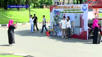Keseruan Reuni Relawan dan Mantan Pasien RSDC Wisma Atlet