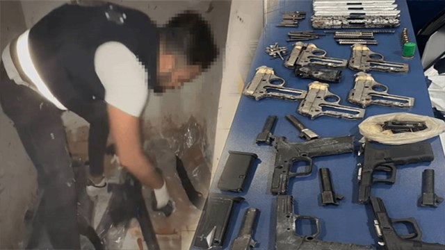 Büyükçekmece'deki uygulamada evinden cephanelik çıktı