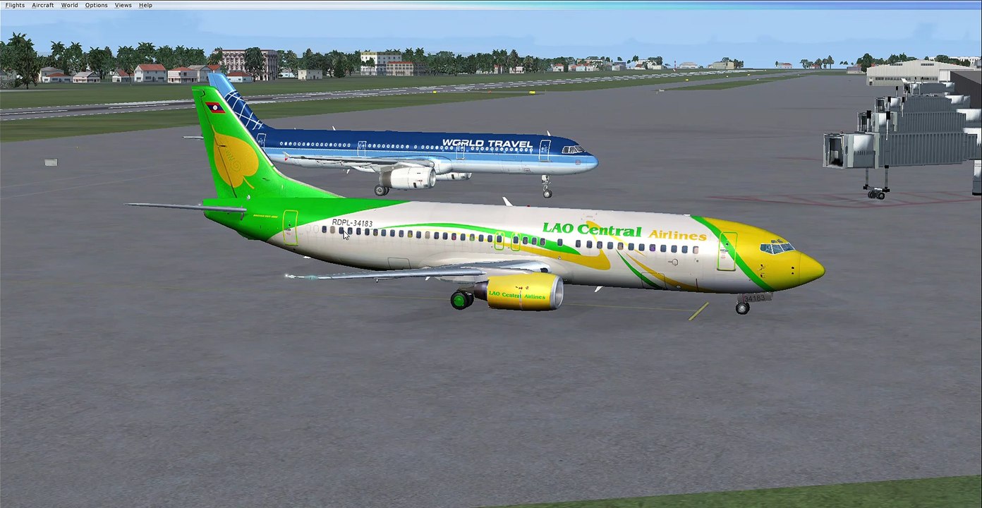 FSX in B737-400 is A321 for Airport Juan Santamaria IntI