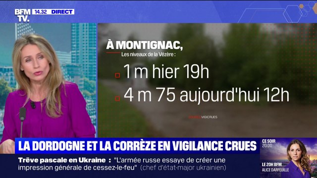Météo: la Dordogne et la Corrèze en vigilance crues