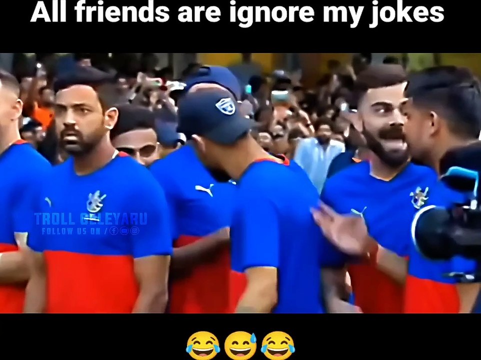 Virat Kohli's Epic Laugh Happens! 😂 #ViratKohli #FunnyMeme #CricketHumor #LOL #CricketMemes #ComedyGold