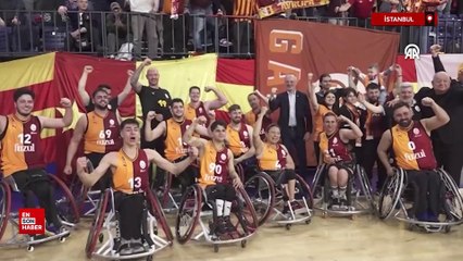 Tekerlekli sandalye basketbolda Galatasaray Fuzul, kupasını aldı