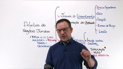 35 Negócio jurídico Defeitos do negócio jurídico - Conceito e Erro