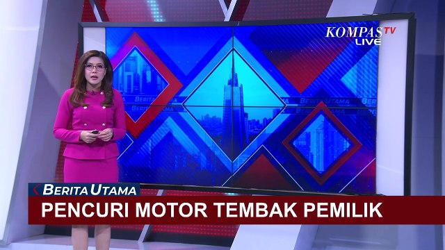 Terekam CCTV! Maling Motor di Tebet Tembak Warga saat Dipergoki