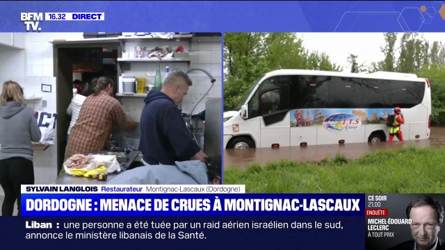 Crues à Montignac-Lascaux: les habitants se préparent avant la montée des eaux