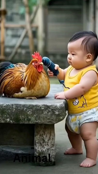 A chicken attacked a child.