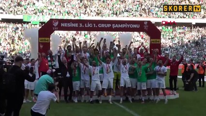 Bursaspor şampiyonluk kupasını aldı!