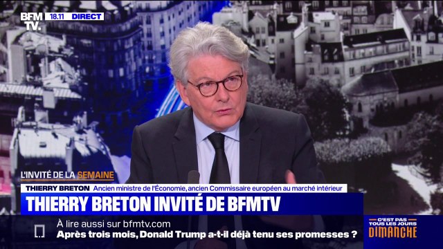 Pour Thierry Breton, ancien ministre de l'Économie, l'Europe doit s'imposer face à Trump