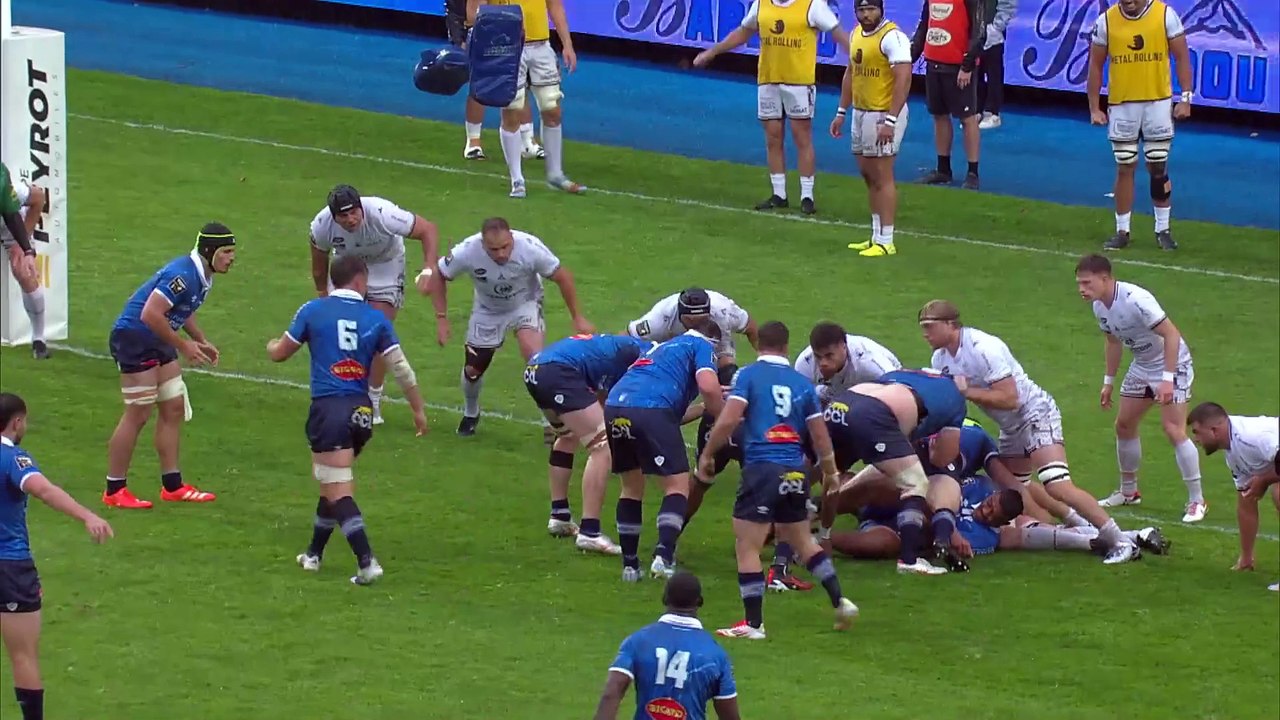 TOP 14 - Essai de Baptiste DELAPORTE (CO) - Castres Olympique - RC Vannes